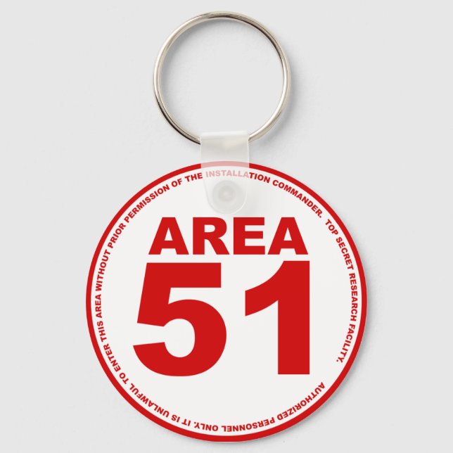Llavero Área 51 Keychain (Anverso)