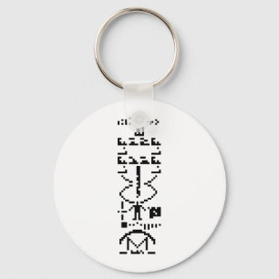 Llavero Arecibo Binary Message 1974
