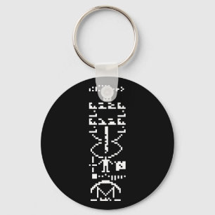 Llavero Arecibo Binary Message 1974