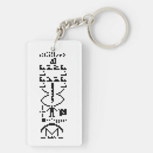 Llavero Arecibo Binary Message 1974
