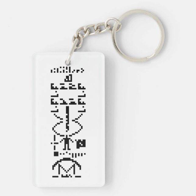 Llavero Arecibo Binary Message 1974 (Atrás)