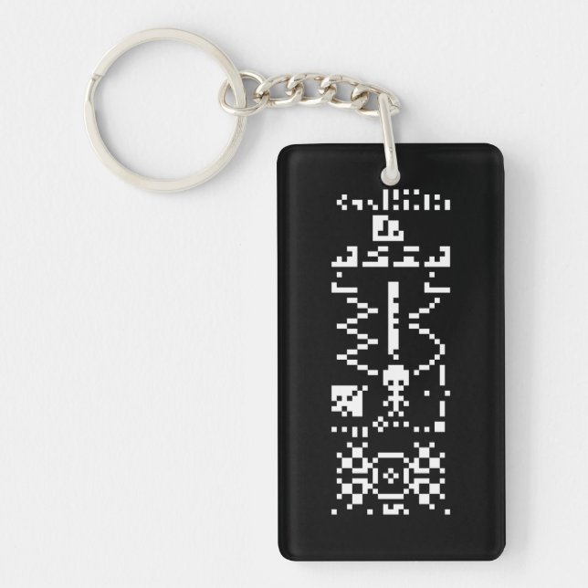 Llavero Arecibo Binary Message Reply (Frente)