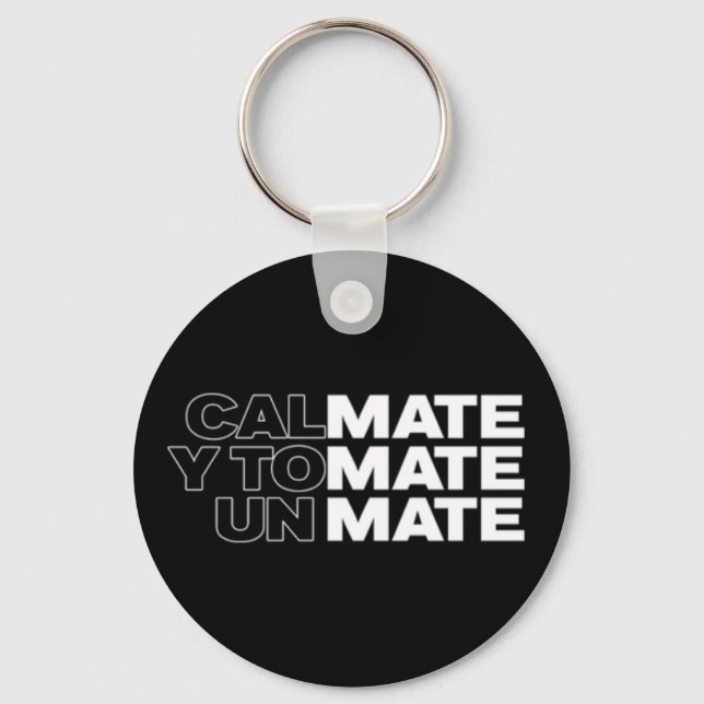 Llavero Argentina Yerba Mate Lover dice anillo clave (Anverso)