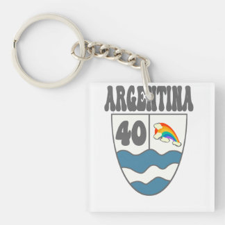Llavero Argentinien Ruta 40 Autobahnschild mit Regenbogen