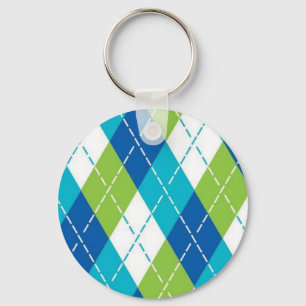 Llavero Argyle azul y verde