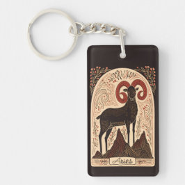 Llavero Aries de la cadena de claves de arte celestial zod