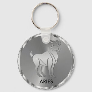 Llavero Aries plateados ♈ el Rótulo Ram - Zodiac