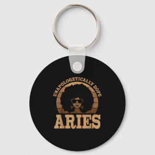 Llavero Aries Queen Afro Hair Black Woman Zodiac Rótulo
