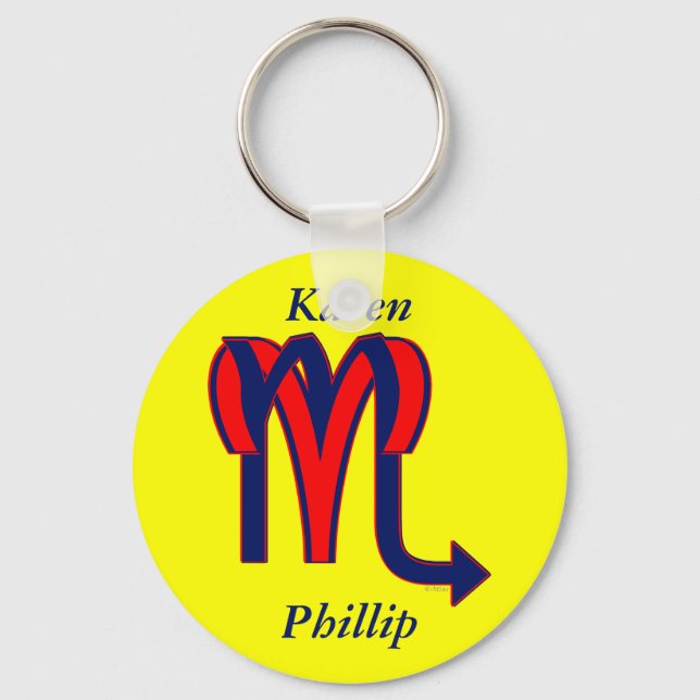 Llavero Aries y Scorpio (Anverso)