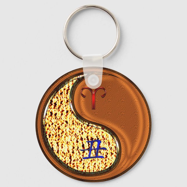 Llavero Aries y Wood Ox (Anverso)