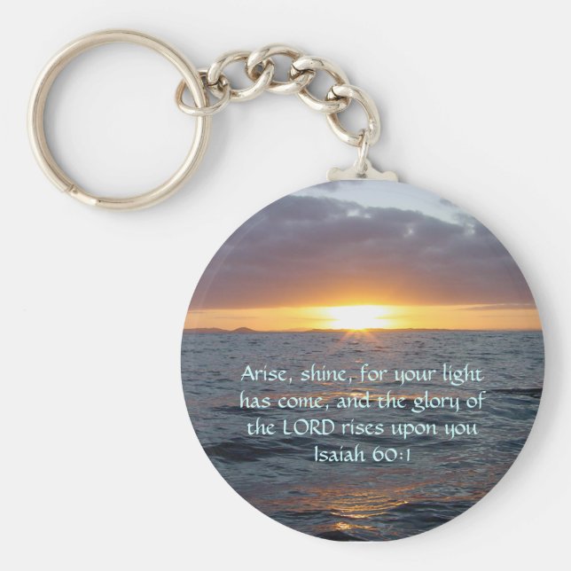 Llavero Arise Shine - Isaiah 60:1 (Frente)
