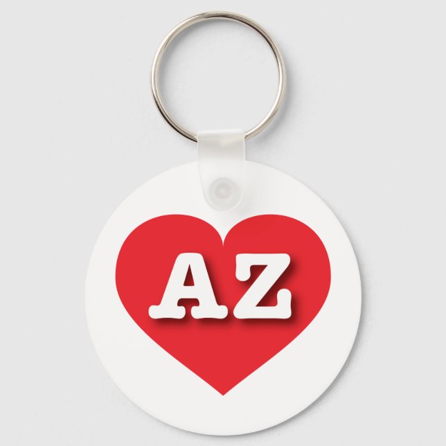 Llavero Arizona Red Heart - I love AZ  (Anverso)