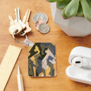 Llavero Arlequín en una mesa de Juan Gris, Cubismo vintage