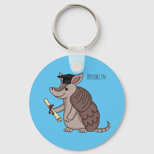 Llavero Armadillo cúbico con personalizado de tapón de gra
