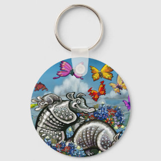 Llavero Armadillos Bluebonnets Mariposas Flores silvestres