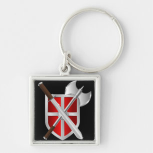 Llavero Armas cruzadas en el escudo