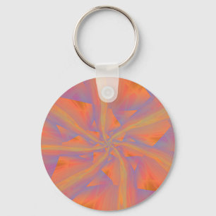 Llavero Armas de espiral rosada y violeta naranja
