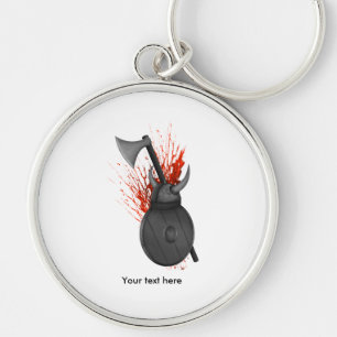 Llavero Armas De Guerra Viking Y Plantas De Sangre