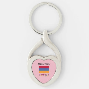 Llavero Armenia y bandera de Armenia personalizadas