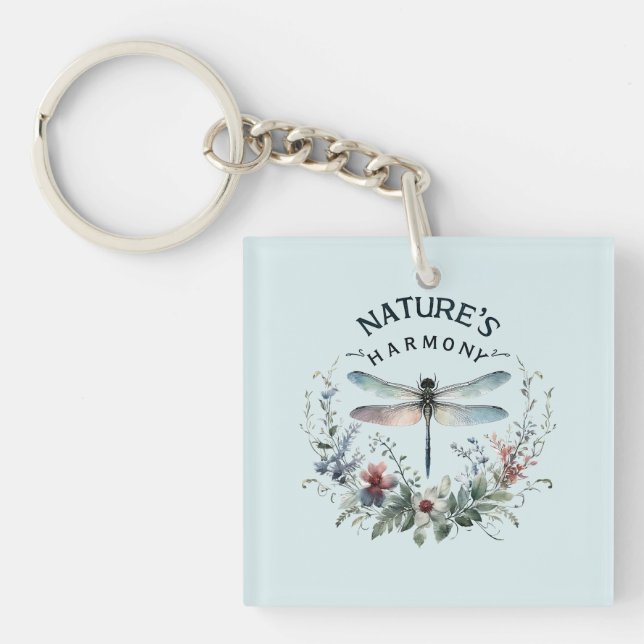 Llavero Armonía de la Naturaleza - Dragón artístico (Frente)