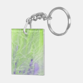 Llavero Armonía Suave Verde y Lavanda