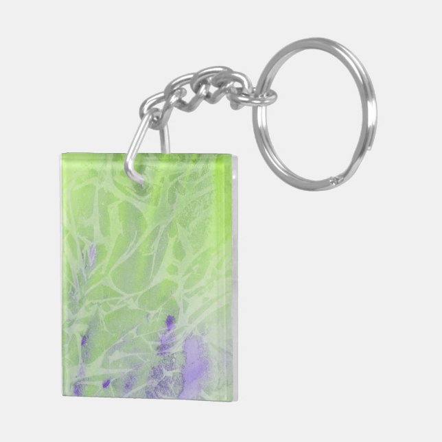 Llavero Armonía Suave Verde y Lavanda (Atrás Derecha)