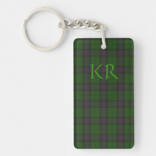 Llavero Armstrong Clan Tartan con sus iniciales