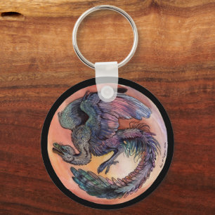 Llavero Arqueopteryx redonda