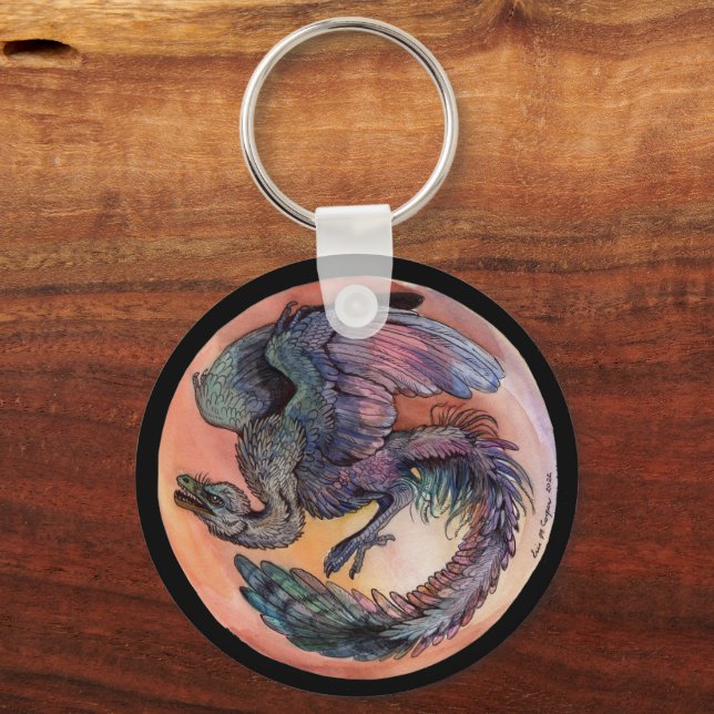 Llavero Arqueopteryx redonda (Reverso )