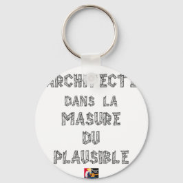 Llavero ARQUITECTO, en MASURE del PLAUSIBLE