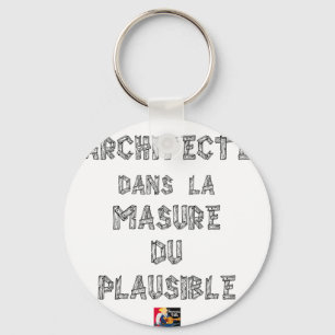 Llavero ARQUITECTO, en MASURE del PLAUSIBLE