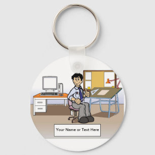 Llavero Arquitecto personalizado, ingeniero - Personalizad