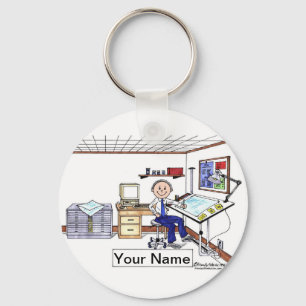 Llavero Arquitecto personalizado: ingeniero, Personalizado