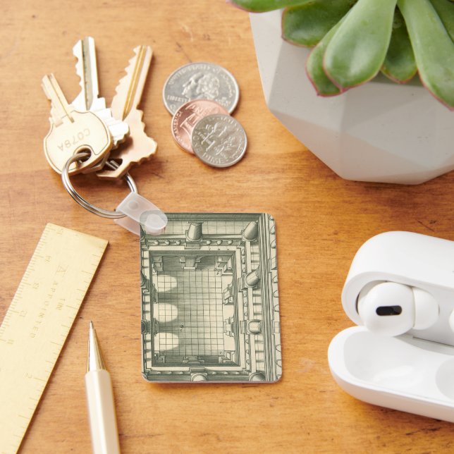 Llavero Arquitectura de época, perspectiva de patio de Atr (Escritorio )