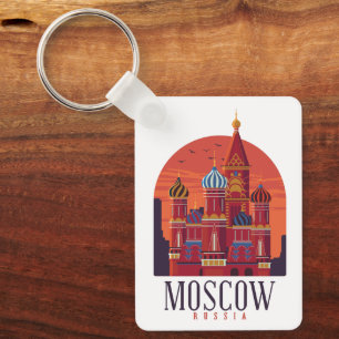 Llavero Arquitectura Kremlin Moscú Rusia Vintage