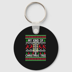 Llavero Arrastrar Carreras Árbol de Navidad Ugly Xmas Swea