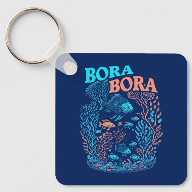 Llavero Arrecife de coral de Bora Bora (Anverso)