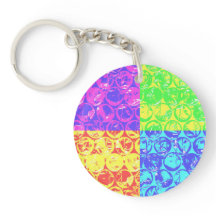 Arreglo de burbujas de arte pop arcoiris