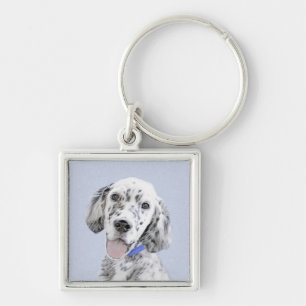 Llavero Arreglo de inglés azul Belton Pintura de perro