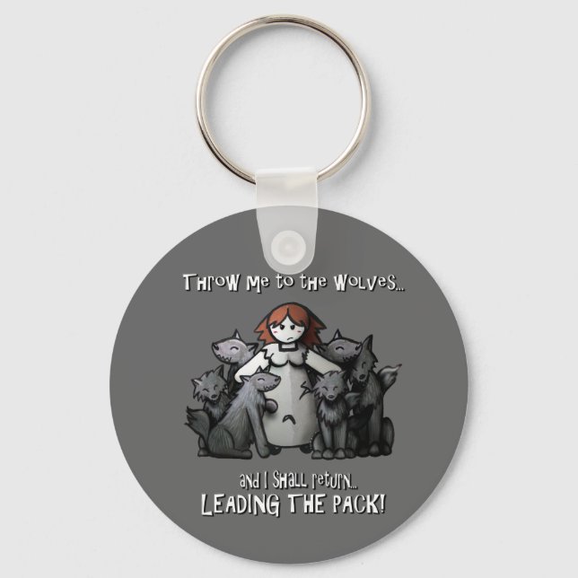 Llavero "Arrójame A Los Lobos" (Anverso)