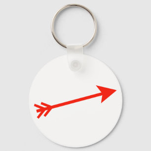 Llavero Arrow Red 15deg Los regalos Zazzle del MUSEO