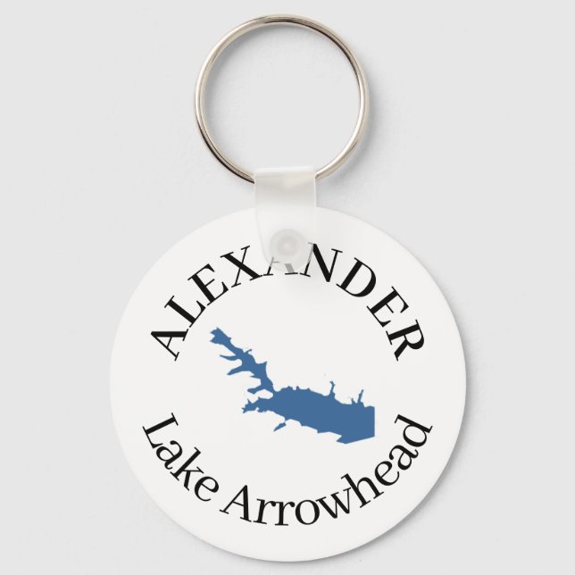 Llavero Arrowhead de Lago Personalizado (Anverso)