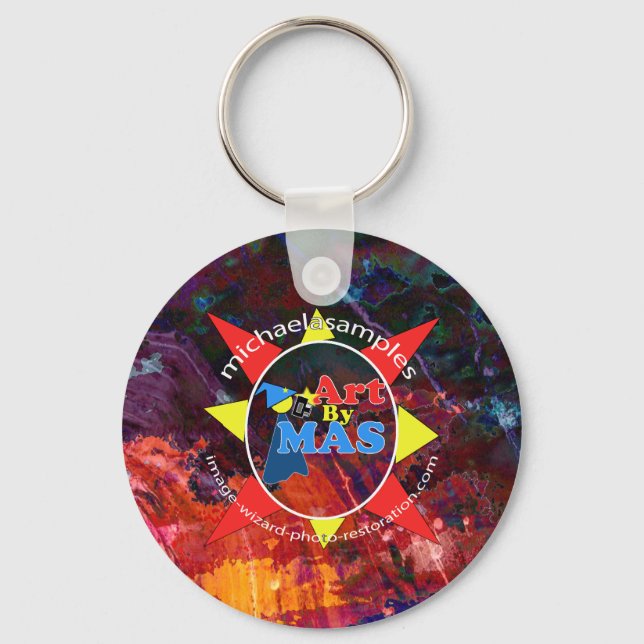 Llavero Art By MAS logo pin (Anverso)