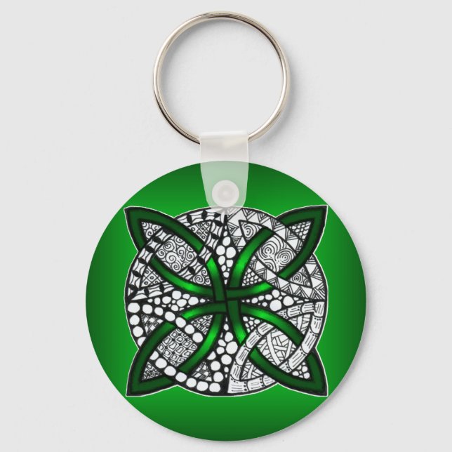 Llavero Art Celtic Knot Green original (Anverso)