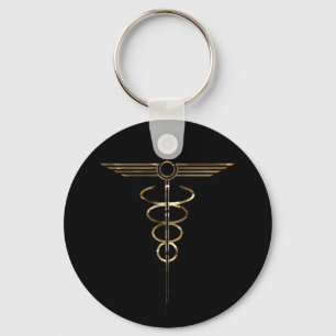Llavero Art Deco Caduceus