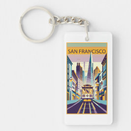 Llavero Art Deco de San Francisco California