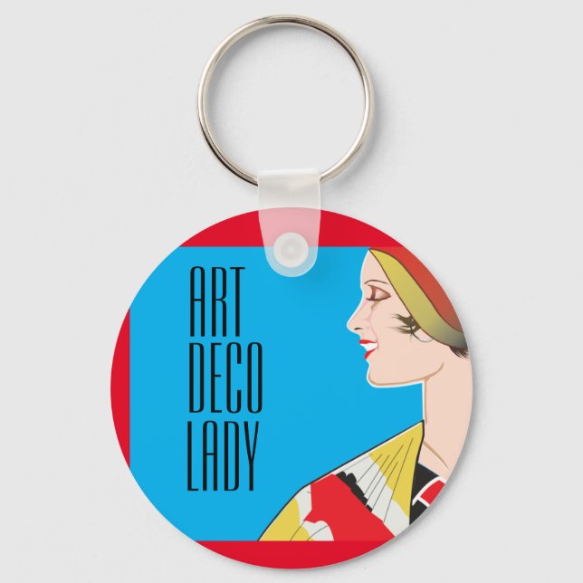 Llavero ART DECO LADY Key Ring (Anverso)