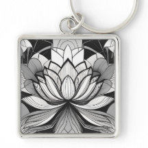 Llavero Art Deco Lotus