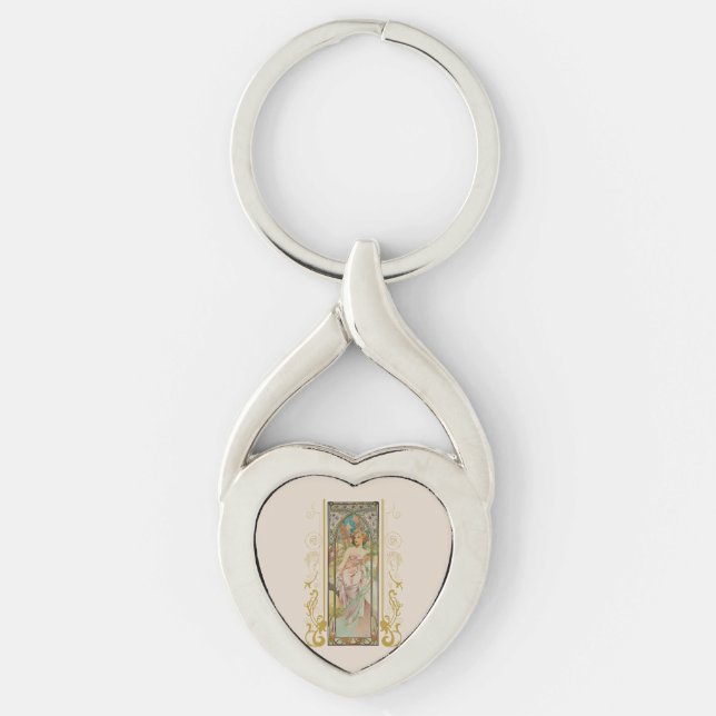 Llavero Art Nouveau Alphonse Mucha - Despertar por la maña (Anverso)