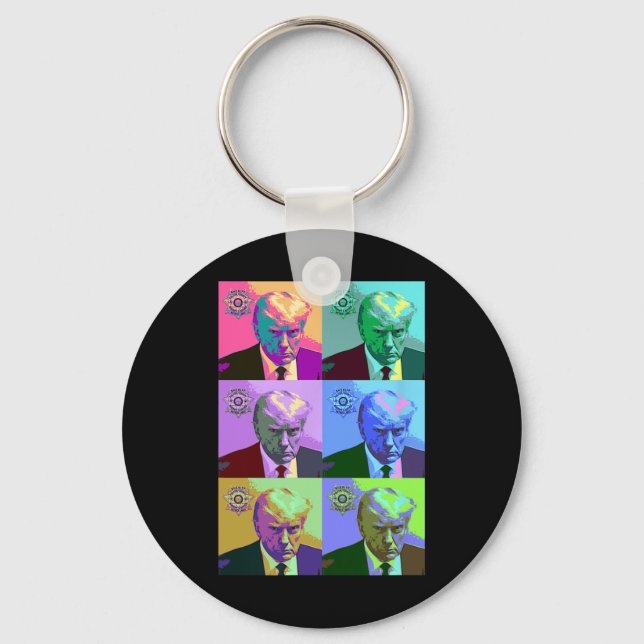 Llavero Art Trump Mugshot (Anverso)